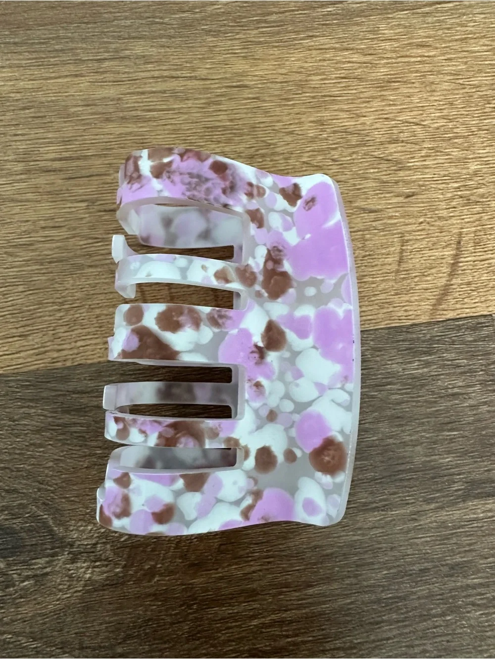 NWOT Pink and Brown Tortie Acrylic Hair Claw Clip